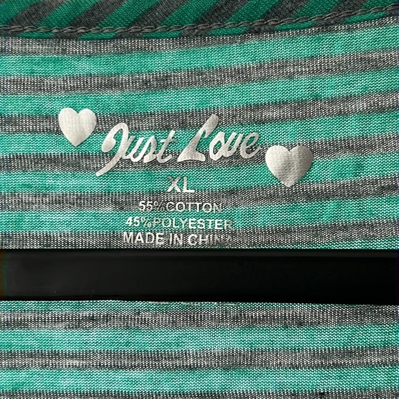 Dress size XL STRIPED/ Green color  Ribbed Curved Hem Midi Dress new wit… - Picture 4 of 9